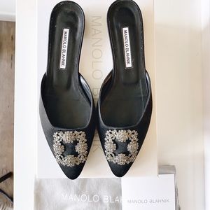 MANOLO BLAHNIK Hangasi Flat size 38.5